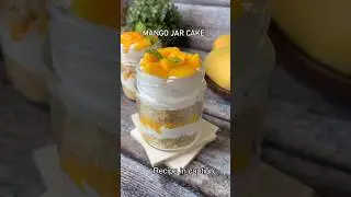MOIST MANGO JAR CAKE in 5 minutes #shorts #dashofturmeric #reels #food #recipe #mangojarcake #cake