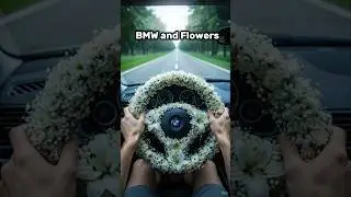 BMW and Flowers Hyper Real Asmr (POV ASMR) #asmr #shorts #flowers #car