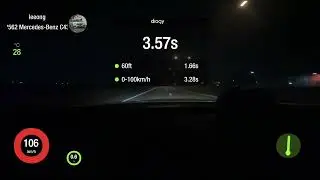 600hp C43 Hybrid turbo with Methanol dragy time