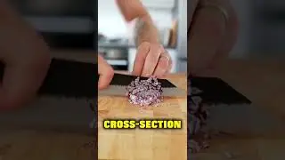 Как мелко нарезать лук 🧅