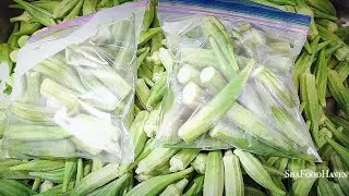 HOW TO PRESERVE FRESH OKRA IN FREEZER *3 DIFFERENT METHODS