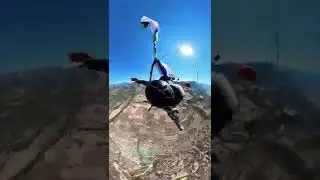 🪂Se enred&oacute; con su paraca&iacute;das y grab&oacute; c&oacute;mo se salv&oacute; en el &uacute;ltimo segundo😱
