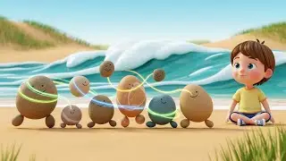 Five Sleepy Pebbles Playing Hide & Seek | Nursery Rhymes for Kids and Gentle Baby Songs