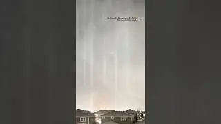 Natural light pillar show comes with bitter cold in Canada