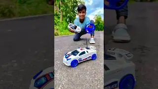 Mini Police Car and Oversized RC Police Car Unboxing and Testing !