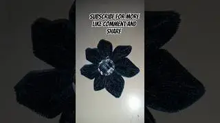 velvet fabric flower design making #diy #fashion #velvet