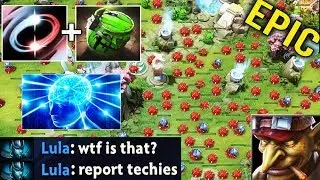 2000 IQ SWAP COMBO Full Bomb Imba Techies 2 Hours Defense Enemy Can't Push 7.23 Epic Dota 2