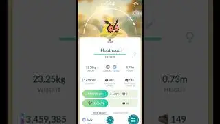 Shiny ✨ New Years Hat Hoothoot 😍 Evolution In Pokemon Go | Costume Shiny Pokemon Evolution | #Shorts