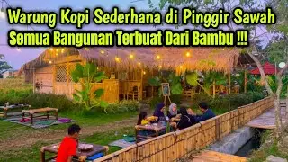 Inspirasi Desain Warung Kopi Sederhana dari Bambu di Pinggir Jalan