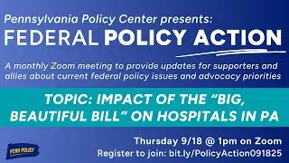 PPC's Federal Policy Action Call - September 2025