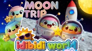 Moon Trip for Kids 🌙🚀 | Space Adventure with Lumi & Pip | idibidi world STEM Fun