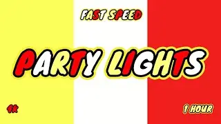 Color Changing Screen- Yellow vs White vs Red Party [Party Lights- Fast Speed- 1 Hour].