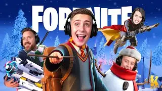 We Became Harry Potter WIZARDS in Fortnite Winterfest!