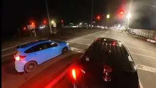 Livernois Explorer ST vs Modified Focus RS Drag Race and Roll Race