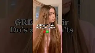 If your hair gets greasy quickly FOLLOW these tips❣️#haircare