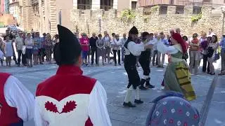 Dancing with Asturian music on Saint Peter's Day in Gijon