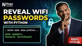 How to Reveal WiFi Passwords using Python (CMD Automation)