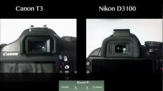 Nikon D3100 против Canon T3 Rebel