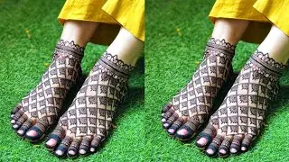 leg mehndi design simple | piron ki mehndi ka design | foot mehndi design |पैरों की मेहंदी | henna