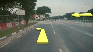 Travel Route from Mountbatten Road/Old Airport Road to Stadium Drive