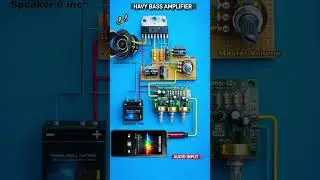 Heavy Bass Amplifier Circuit Using AN7523N | 12V Powerful DIY Audio Amplifier