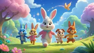 Rabbit Fun Adventure 🐰 | Kids Colourful Animation Video Song | Fun Folk Tales | Toddlers 🌈🎊