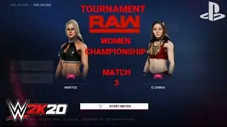 Maryse VS IO Shirai || RAW WOMEN CHAMPIONSHIP TOURNAMENT MATCH 3 || WWE2K20