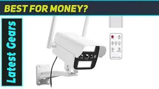 Top Fake Security Camera with Motion Sensor Light & Audio
