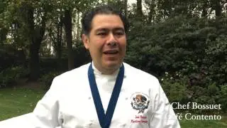 Chef Bossuet propietario de Caf&eacute; Contento