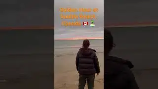 Beautiful golden hour at Sauble Beach, Ontario, Canada 🇨🇦 #beautifulcanada #immigrantlife