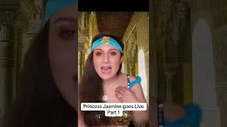 Princess Jasmine goes Live Part 1 #funny #comedy #princessjasmine #aladdin #disney #disneyprincess