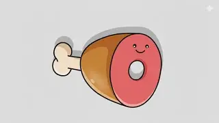 Il How To Draw An Easy Chicken  Leg Piece Cute ll Cute Chicken Leg Piece Drawing ll EasyLeg Piece ll