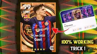 Trick To Get 99 Rated Big Time Epic Gavi From Epic Fc Barcelona Pack || eFootball 2023 Mobile