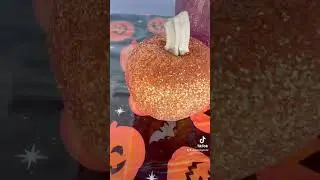 How to make glitter pumpkins