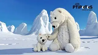 Collection polaire peluches maman-bébé Les Ptipotos 2025