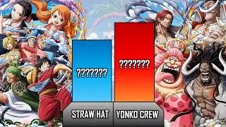 STRAW HAT vs YONKO CREW Power Level | PirateLevel 🔥