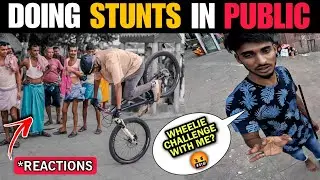 PUBLIC REACTIONS TO CYCLE STUNT 😱 | Infinity Riderzz