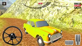 Driving Offroad Taxi Sim - Road Climb Taxi game -  Android gameplay