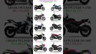Top 10 Bajaj Bikes 2025 Price List 💥 | Pulsar Series Full Detail #shortfeed #shorts