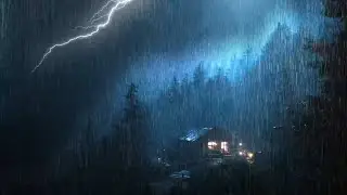 Rain Sounds for Sleeping Countryside | Quiet Mountain Village Rain for Deep Rest | Cozy Night ASMR
