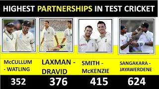 HIGHEST PARTNERSHIPS EVER IN TEST CRICKET | BIGGEST TEST PARTNERSHIPS