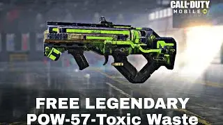 How To Unlock Free legendary POW-57-Toxic Waste In Call Of Duty Mobile COD MOBILE