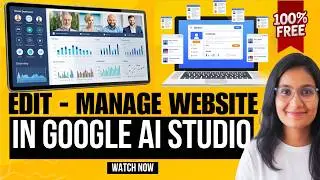 Google AI Studio Tutorial: Build Admin Panel, Add Blogs, Save Inquiry Forms in Website