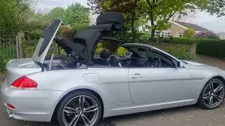 BMW 6 Series Convertible opening