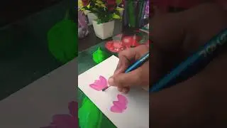 Easy one stroke technique #simplestrokes  #art #painting