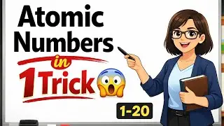 Atomic Numbers 1&ndash;20 | One Line Trick | Chemistry Easy Method #atomicnumber #elements #chemistry 