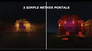 Minecraft: 3 Simple Nether Portal Designs