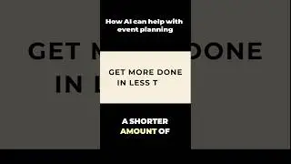 How can AI help with event planning?
