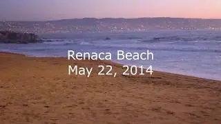 video diary Renaca beach at night, Chile