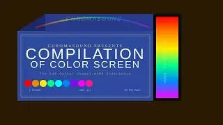 1 Hour of ASMR Color Screens - Relaxing Ambiance to Aid Sleep, Concentration, or Meditation